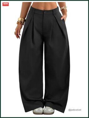 Parachute Pants Baggy Y2K Wide Leg Zipper Sweatpants with Pockets Streetwear